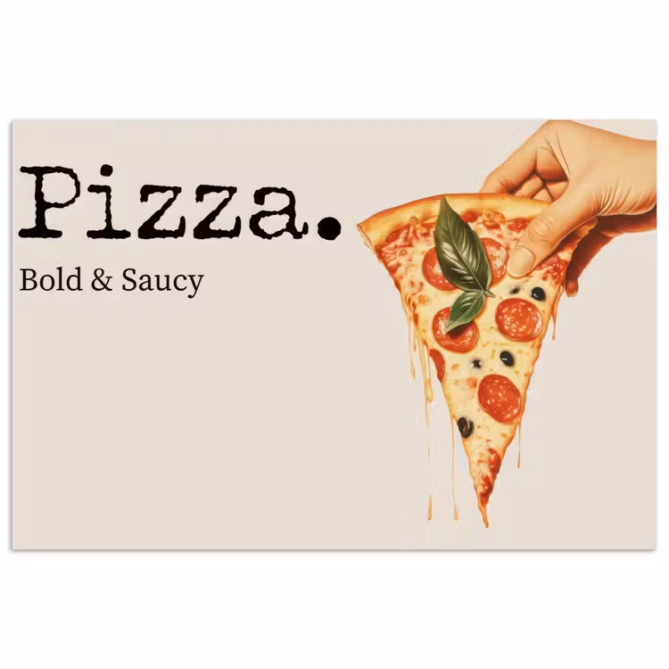 Poster - Pizza - Kaas - Pepperoni — 1