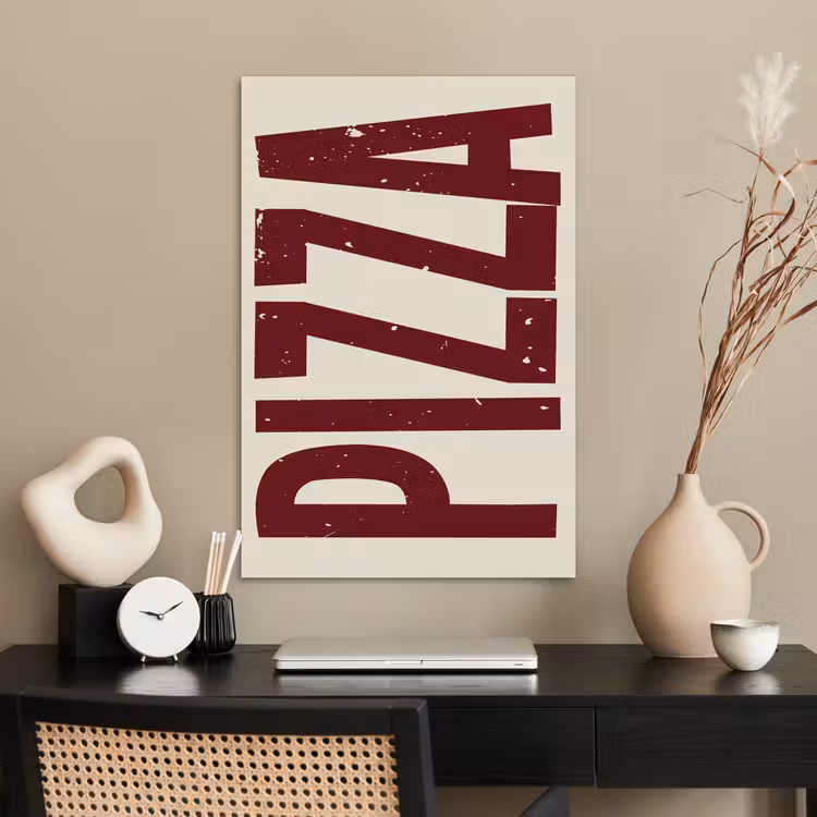 Poster - Pizza - Vintage - Decoratie - Japandi — 2