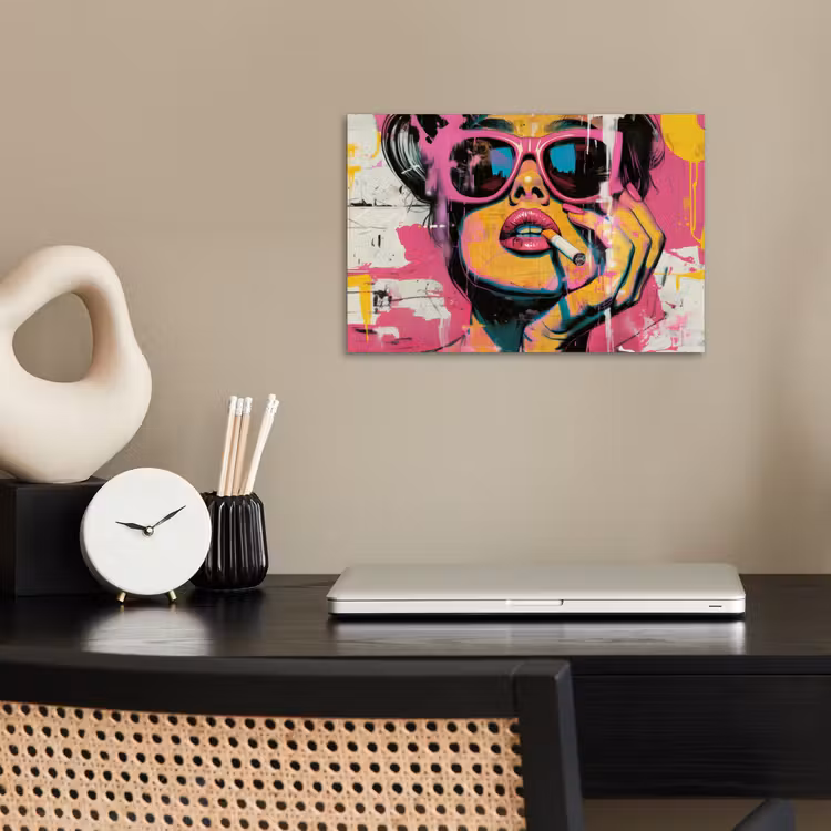 Poster - Portret - Vrouw - Abstract - Zonnebril — 2