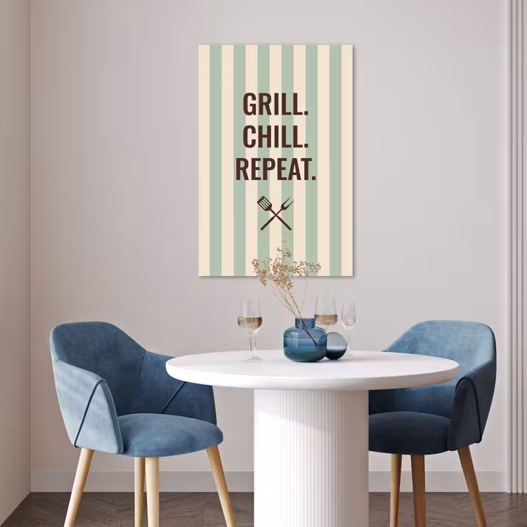 Poster - Quote - Strepen - Grill — 4