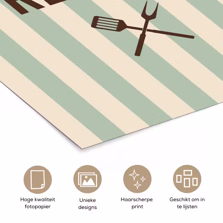 Poster - Quote - Strepen - Grill — 5