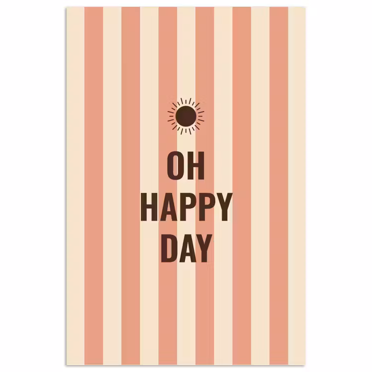 Poster - Quote - Zomer - Strepen — 1