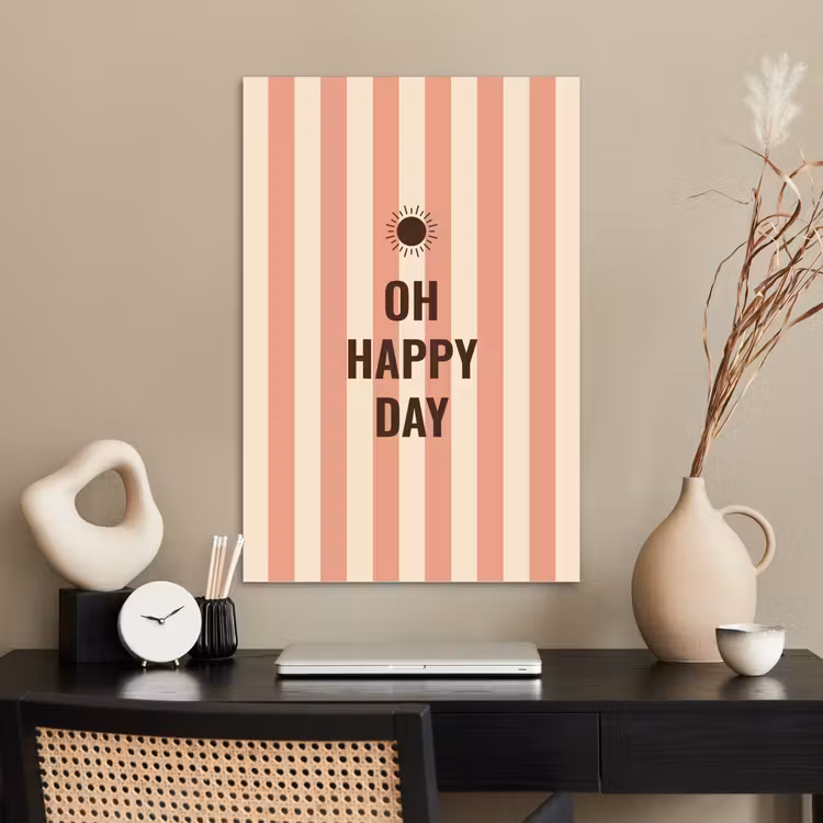 Poster - Quote - Zomer - Strepen — 2