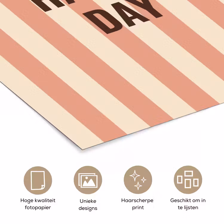Poster - Quote - Zomer - Strepen — 5