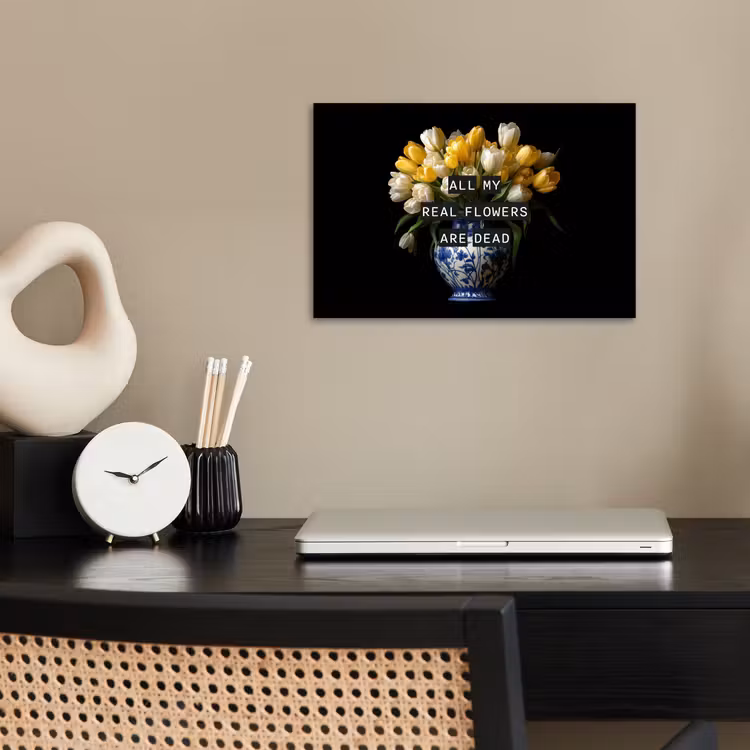 Poster - Quotes - Bloem - Tulp - Geel — 2