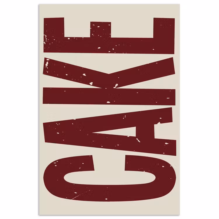 Poster - Red - Cake - Decoratie - Eten — 1