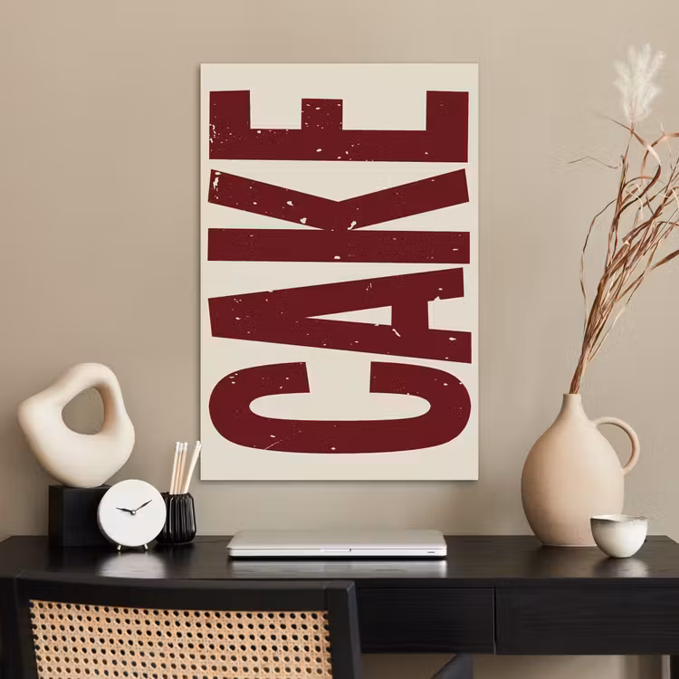 Poster - Red - Cake - Decoratie - Eten — 2