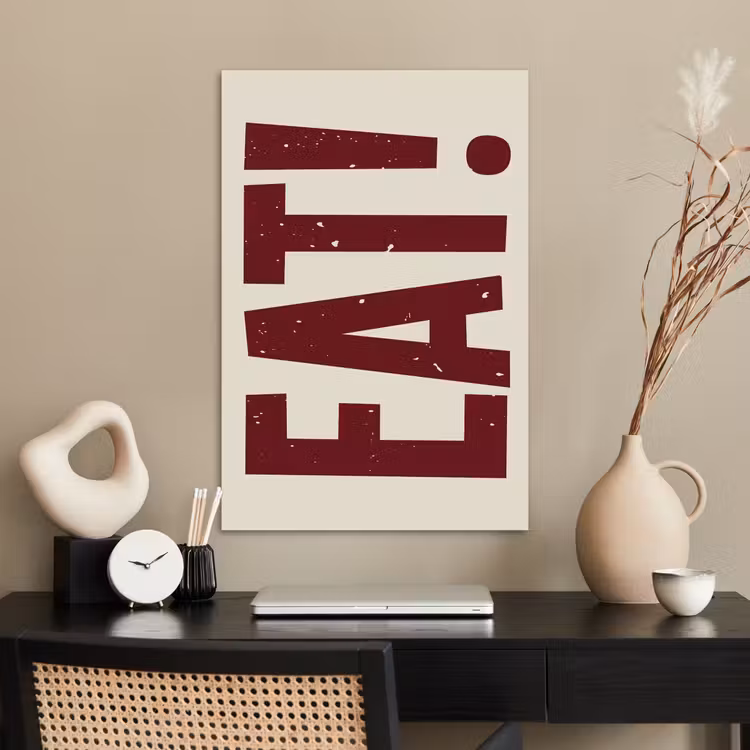 Poster - Red - Eten - Vintage - Decoratie — 2