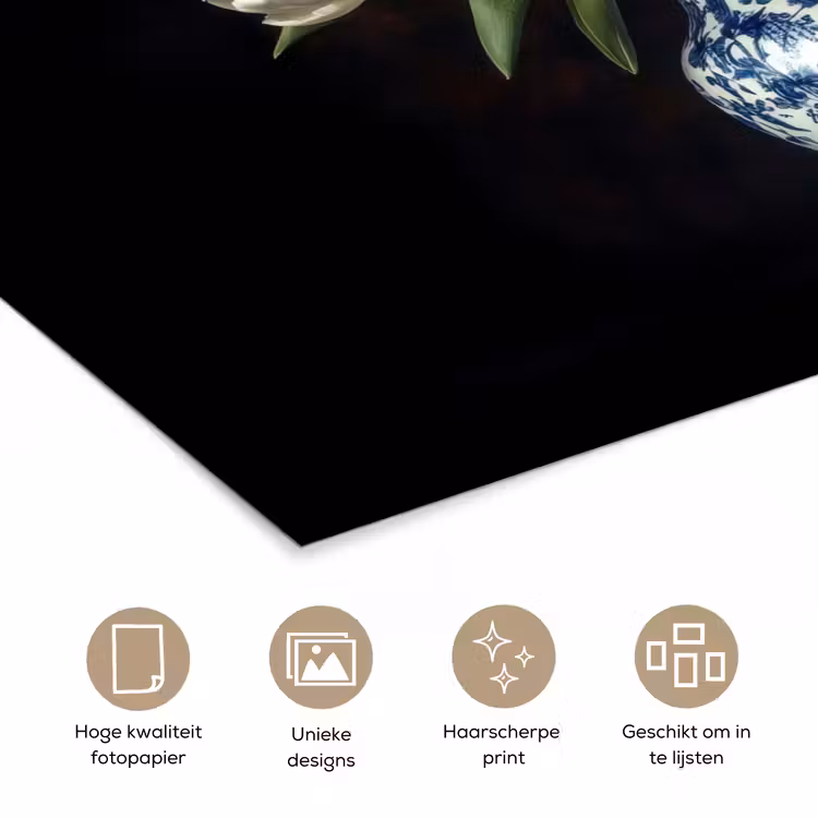 Poster - Rode - Bloemen - Tulpen - Vaas — 5