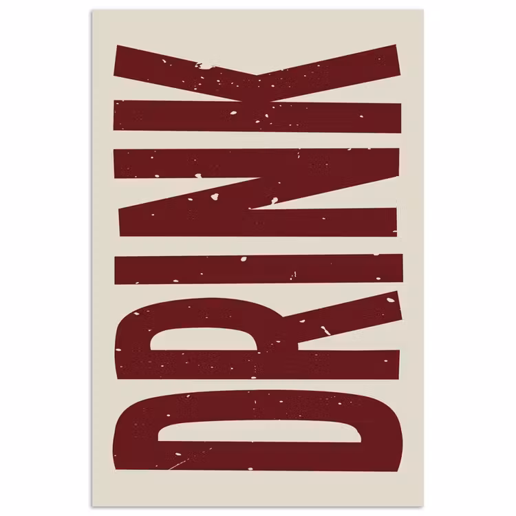 Poster - Rood - Vintage - Decoratie - Japandi — 1