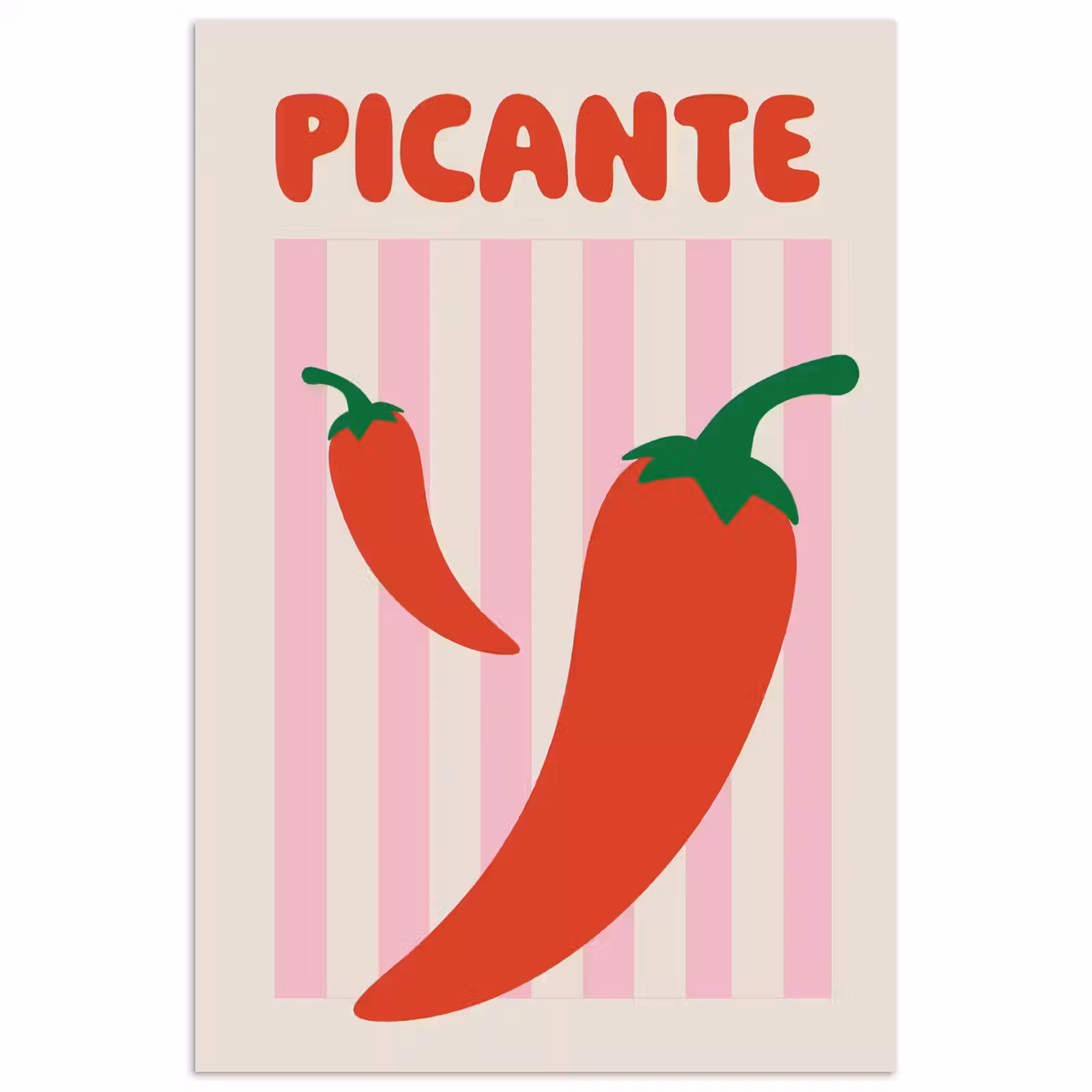 Poster - Pittig - Pepers - Rood — 1