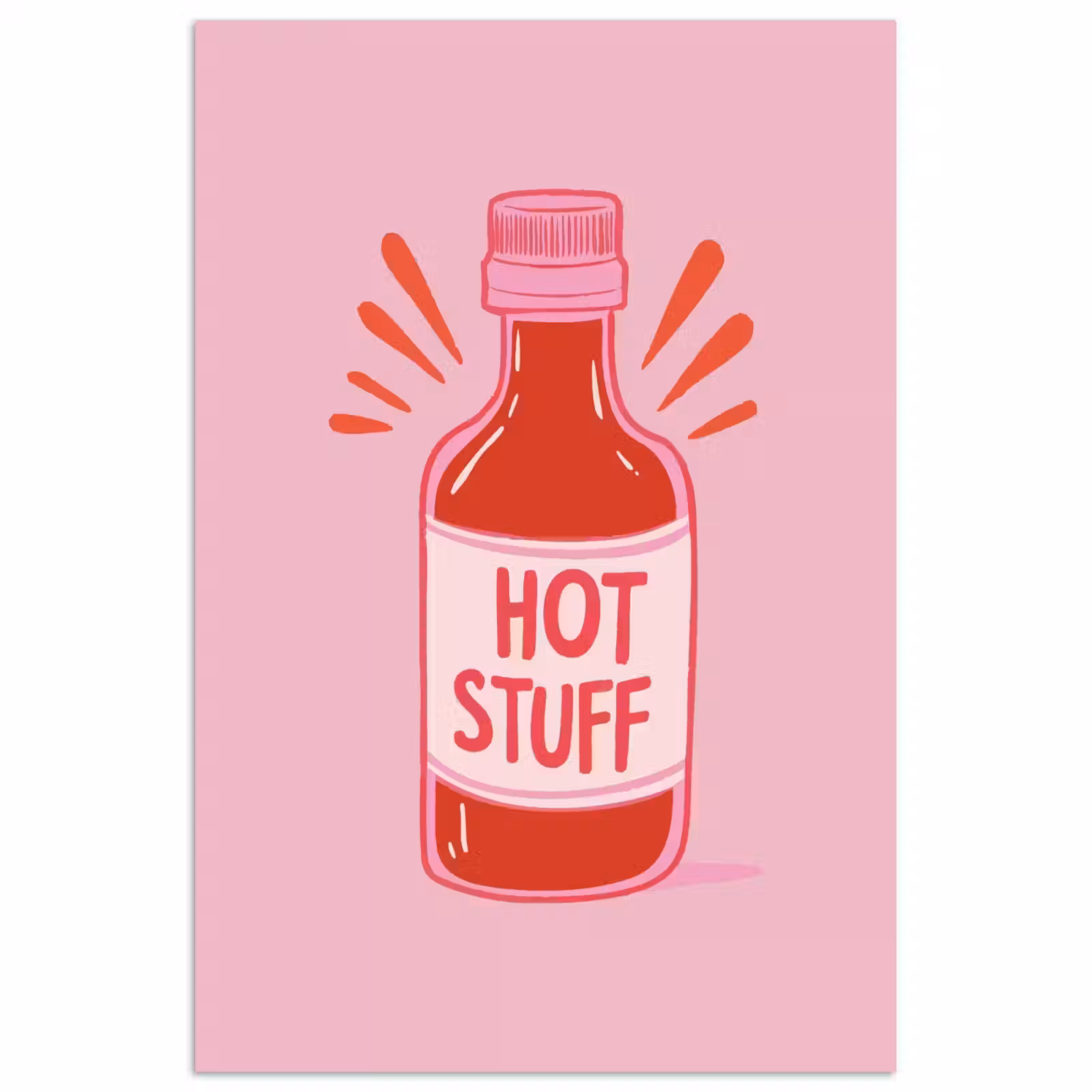 Poster - Pittig - Rood - Saus - Grafisch — 1
