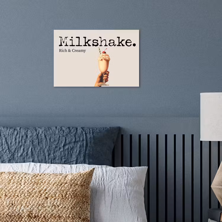 Poster - Milkshake - Kers - Rietje — 3