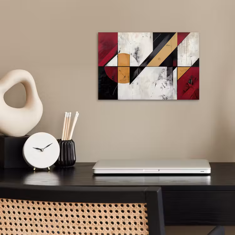Poster - Modern - Abstract - Geometrisch - Rood - Industrieel — 2