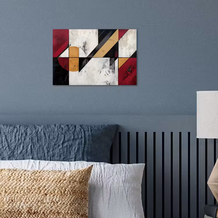 Poster - Modern - Abstract - Geometrisch - Rood - Industrieel — 3