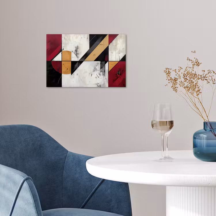 Poster - Modern - Abstract - Geometrisch - Rood - Industrieel — 4