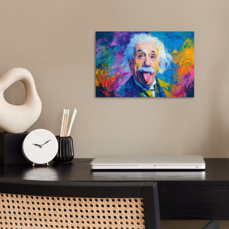 Poster - Oude man - Expressief - Kleurrijk — 2
