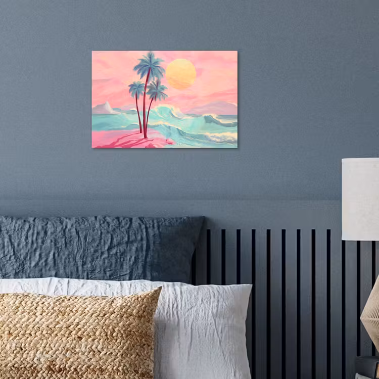 Poster - Palmbomen - Golven - Zee — 3