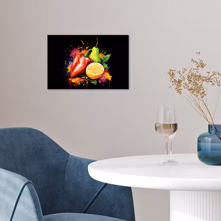 Poster - Paprika - Peer - Citroen - Graffiti - Verf - Abstract — 4