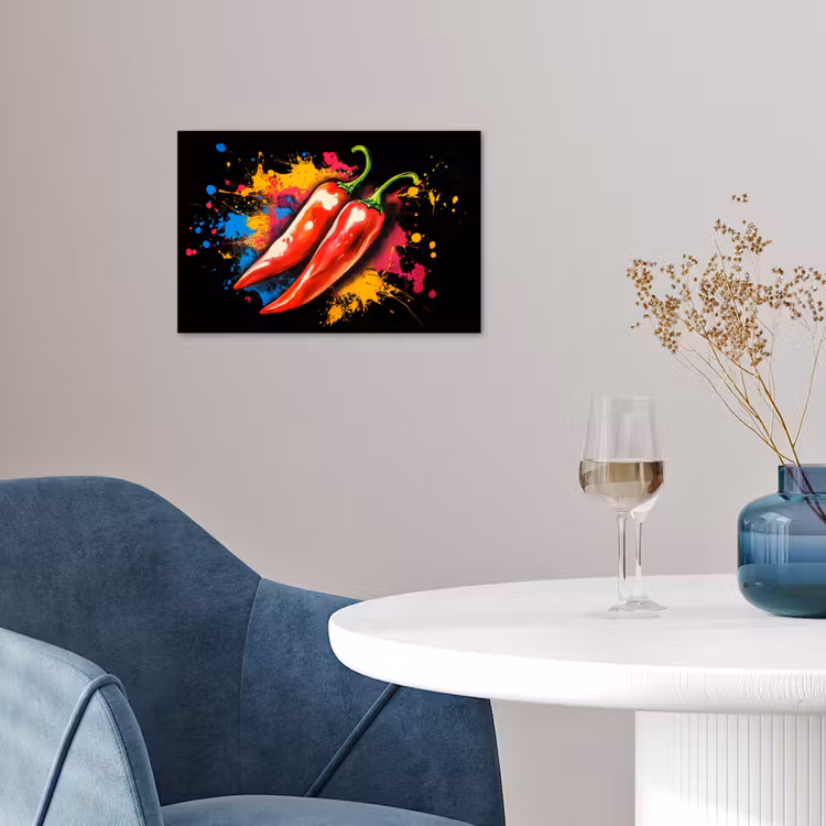 Poster - Peper - Graffiti - Verf - Abstract - Modern - Kleurrijk — 4