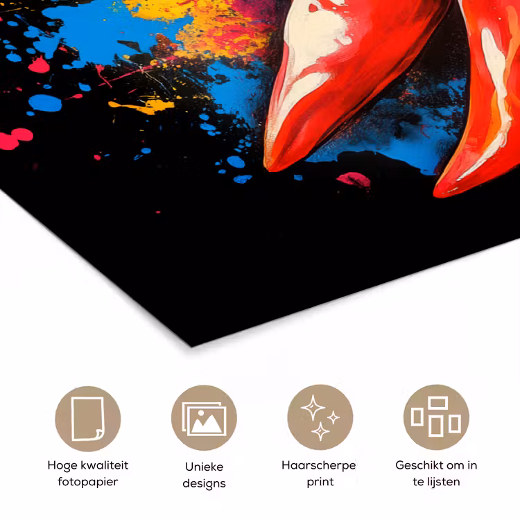 Poster - Peper - Graffiti - Verf - Abstract - Modern - Kleurrijk — 5