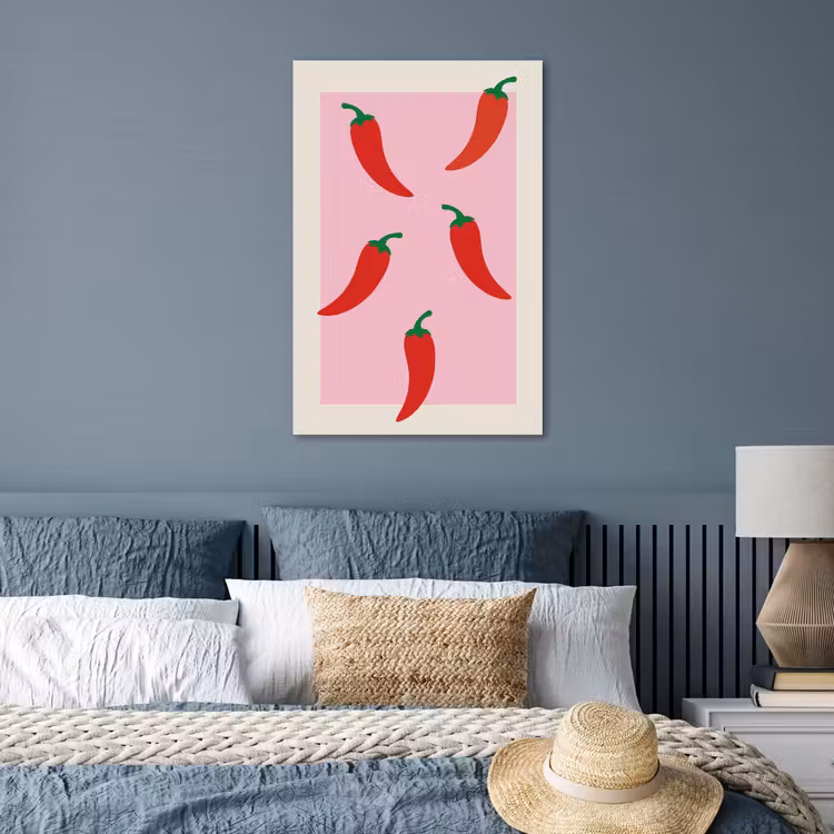 Poster - Pepers - Rood - Illustratie — 3