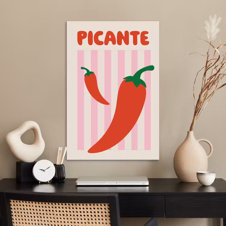 Poster - Pittig - Pepers - Rood — 2