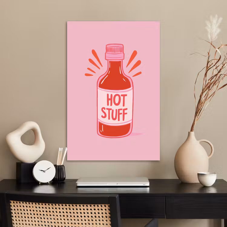 Poster - Pittig - Rood - Saus - Grafisch — 2