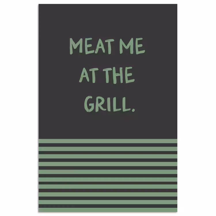 Poster - Quote - Groen - Grill - Zomer — 1