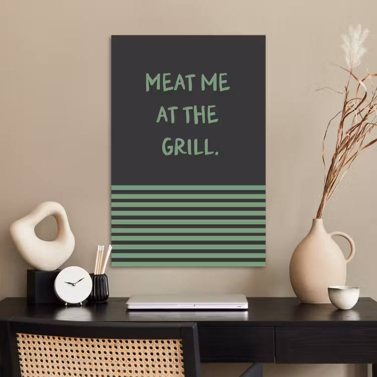 Poster - Quote - Groen - Grill - Zomer — 2