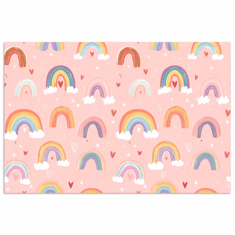 Poster - Regenboog - Patroon - Pastel — 1