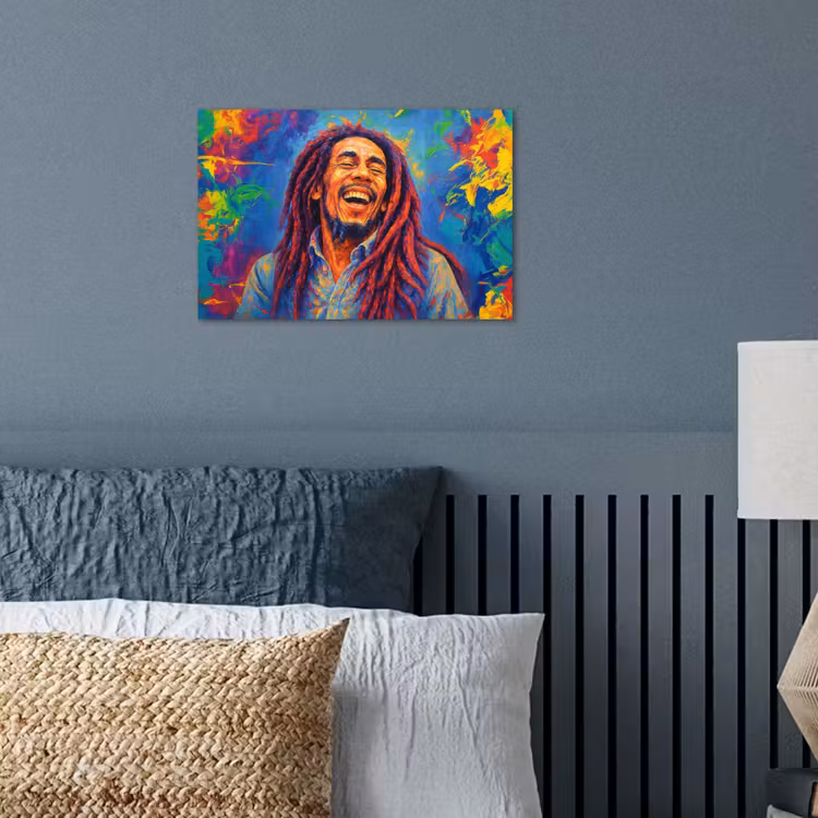 Poster - Regenboogkleuren - Man - schilderij — 3