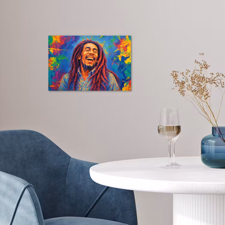 Poster - Regenboogkleuren - Man - schilderij — 4