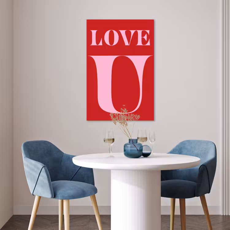 Poster - Rood - Love - Valentijn - Roze — 4
