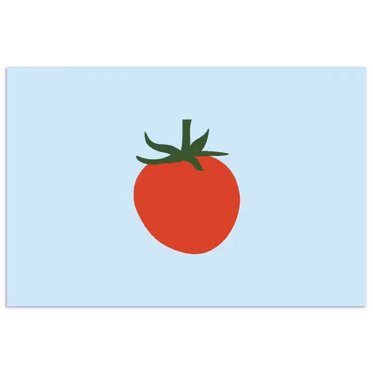 Poster - Rood - Tomaat - Groente — 1