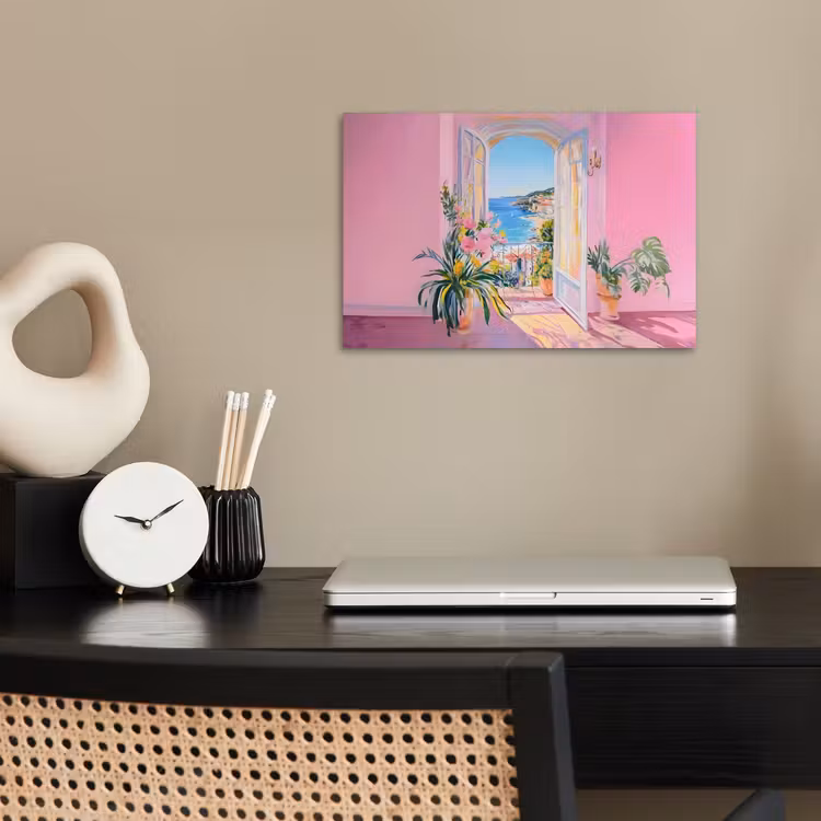 Poster - Roze - Buiten - Verf — 2