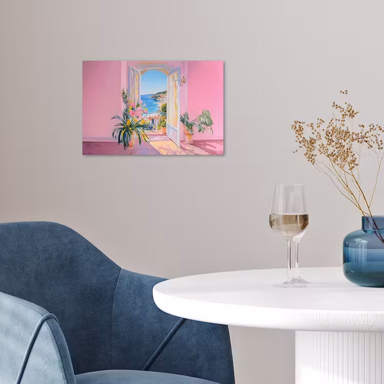 Poster - Roze - Buiten - Verf — 4