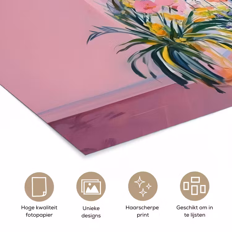 Poster - Roze - Buiten - Verf — 5