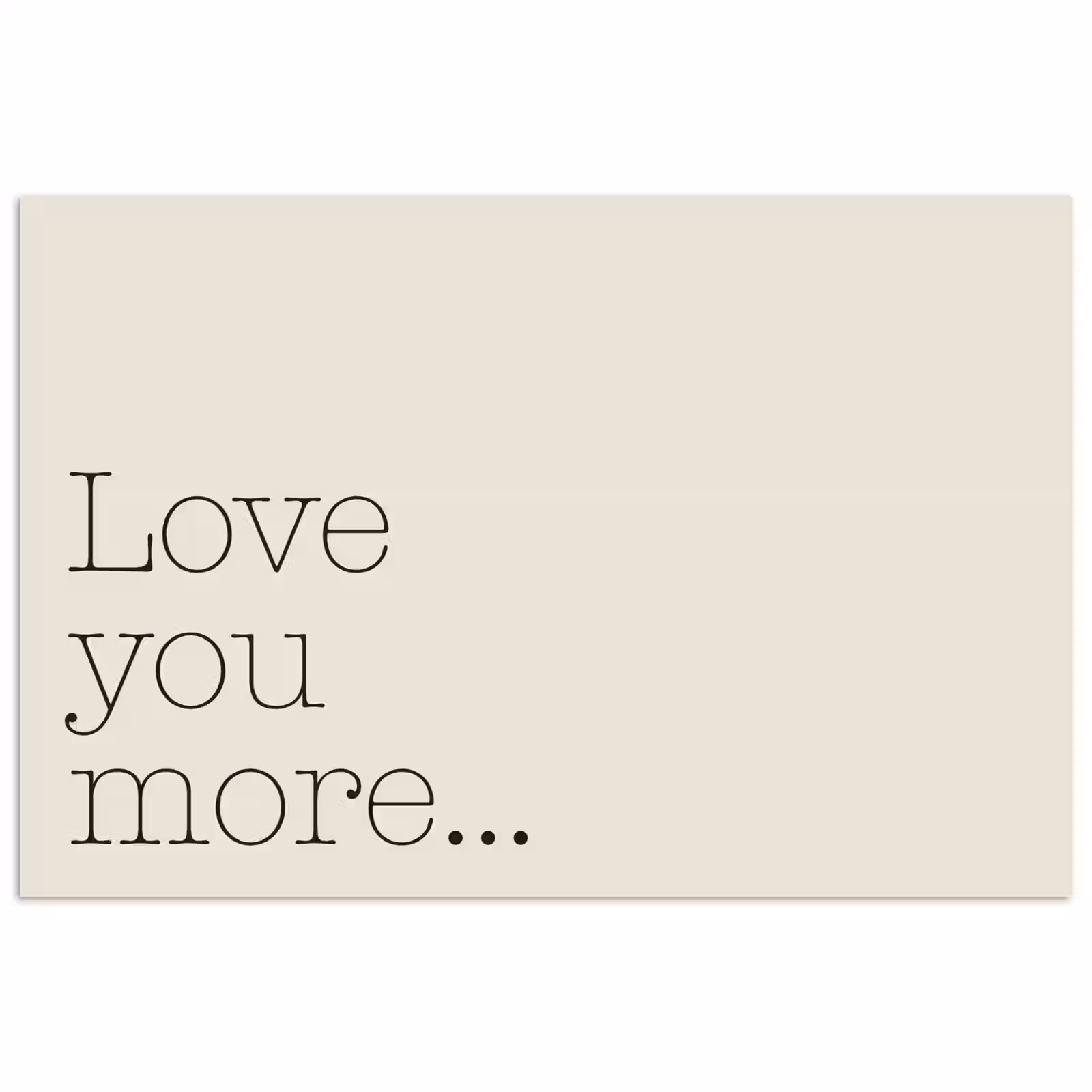 Poster - Minimalistisch - Love - Beige — 1