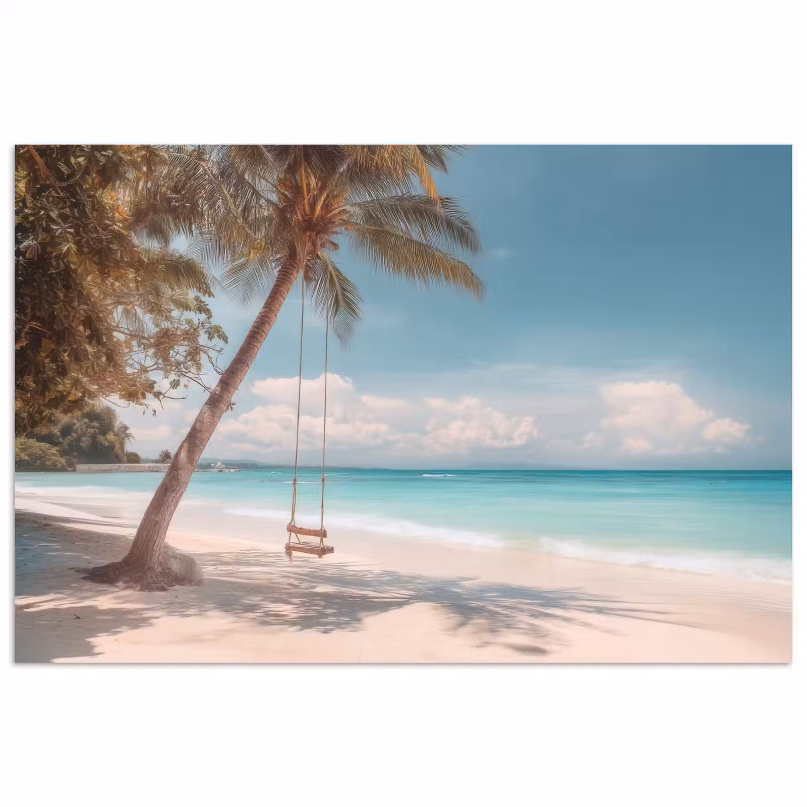 Poster - Palmboom - Schommel - Strand - Lucht — 1