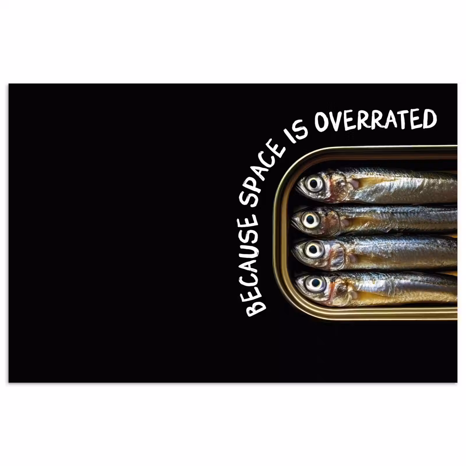 Poster - Sardines - Tekst - Vis - Blik — 1