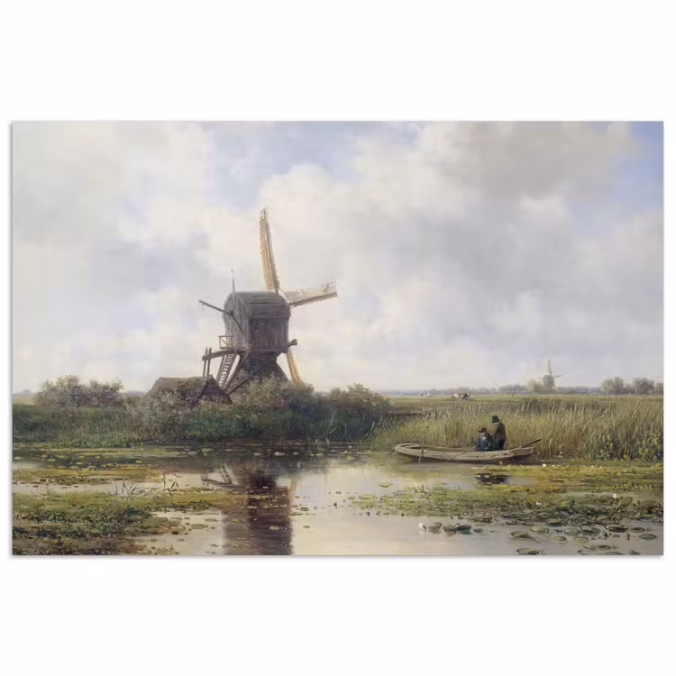 Poster - Molen - Willem Roelofs - Oude meesters - Kunst — 1