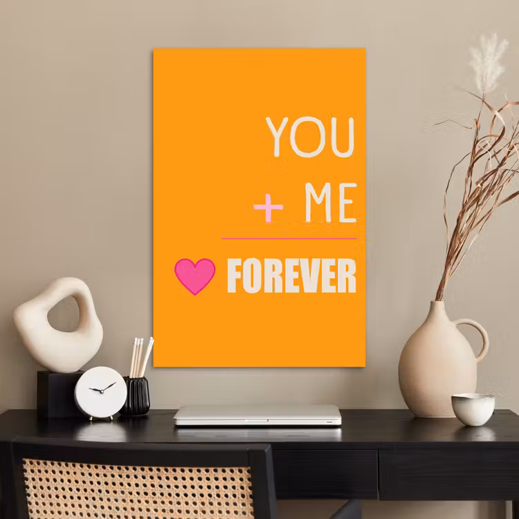 Poster - Oranje - Love - Valentijn — 2