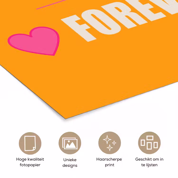 Poster - Oranje - Love - Valentijn — 5