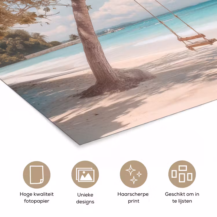 Poster - Palmboom - Schommel - Strand - Lucht — 5