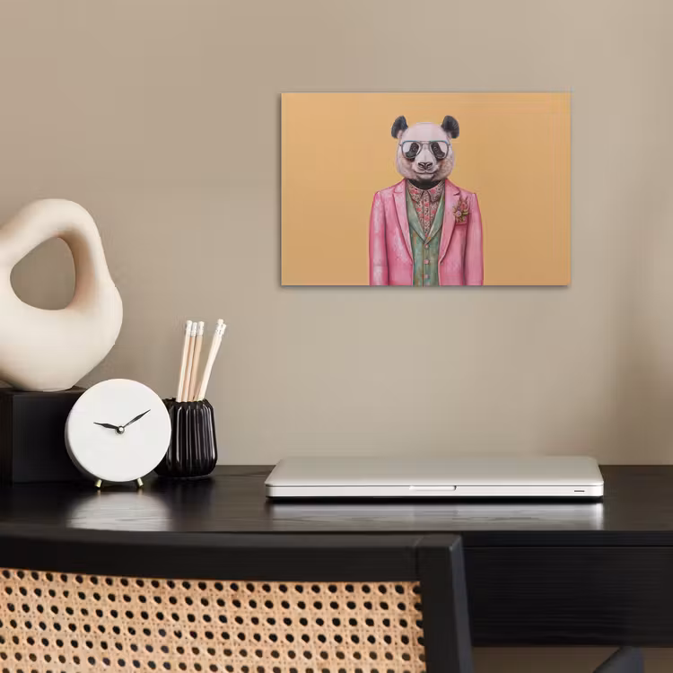 Poster - Panda - Pak - Zonnebril - Blauw — 2