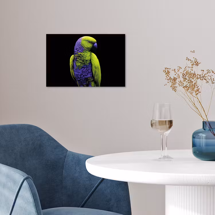 Poster - Papegaai - Veren - Opvallend - Groen — 4