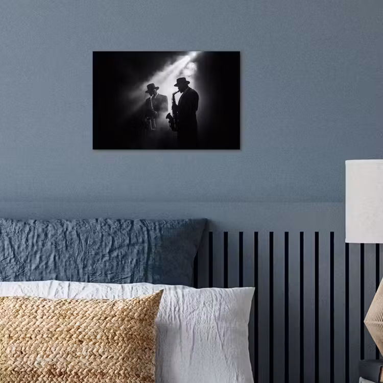 Poster - Saxofonisten - Hoeden - Rook - Licht — 3