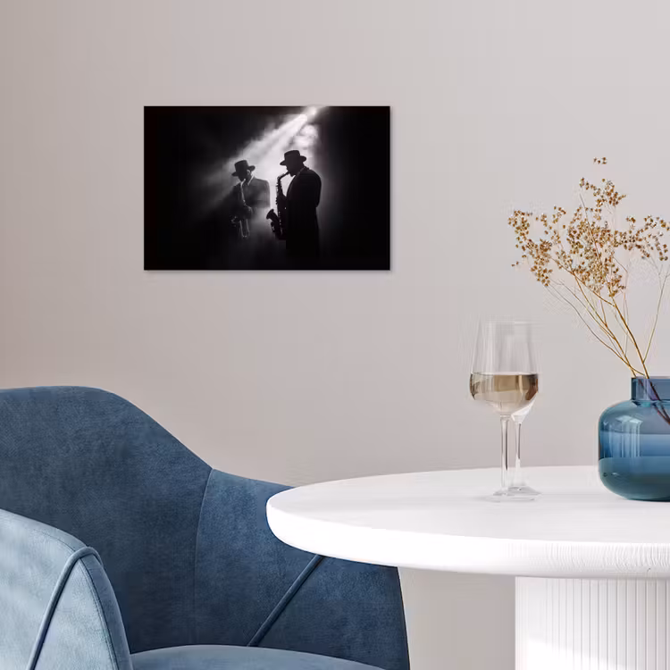 Poster - Saxofonisten - Hoeden - Rook - Licht — 4