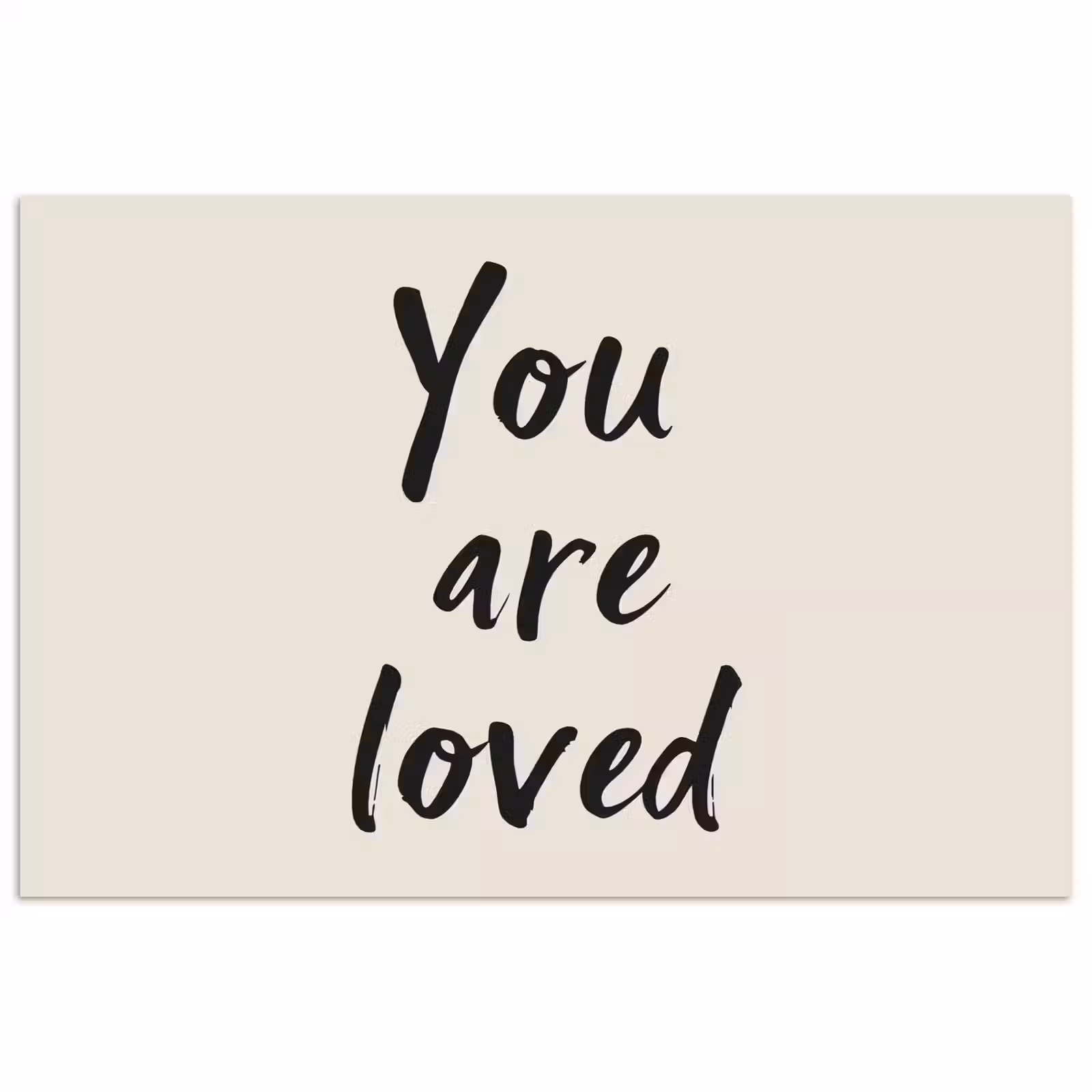 Poster - Minimalistisch - Beige - Love — 1